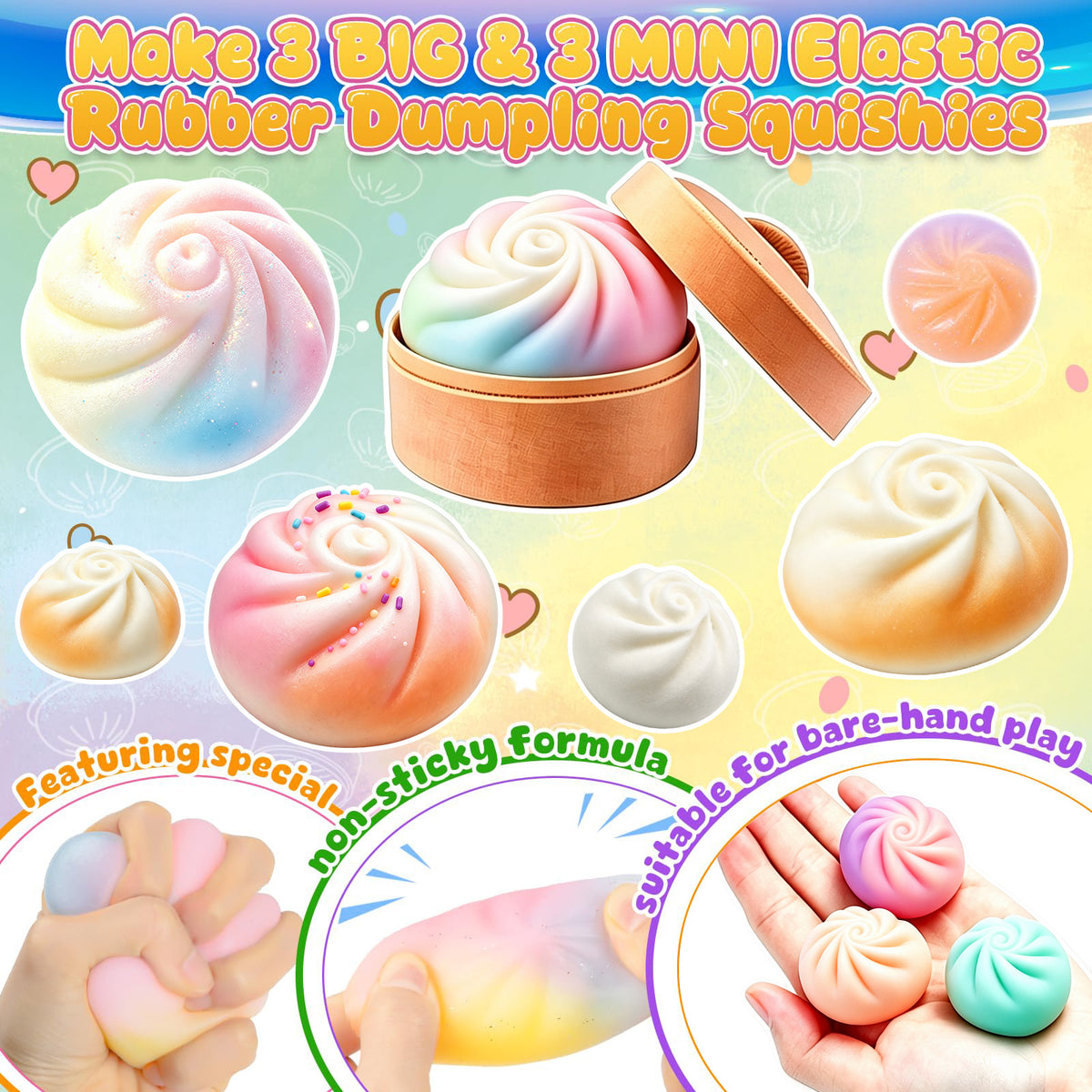 DIY Tool Kit for Making Realistic Faux Steamed Buns (Squishies)