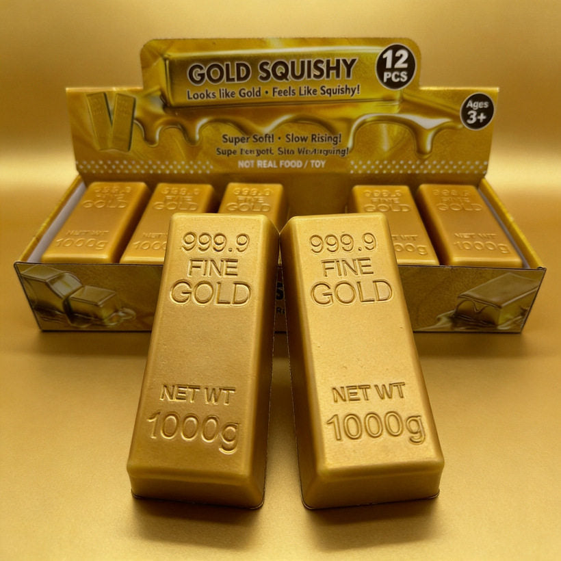 Gold Bar Squeeze Toy