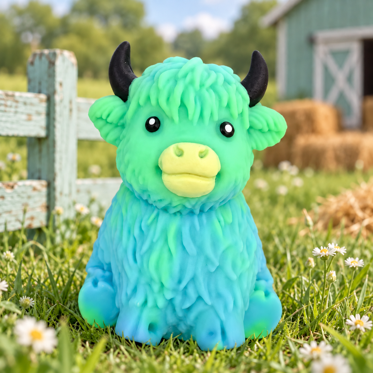 Two-Tone Green Highland Yak Flour-Texture Squishy — product image