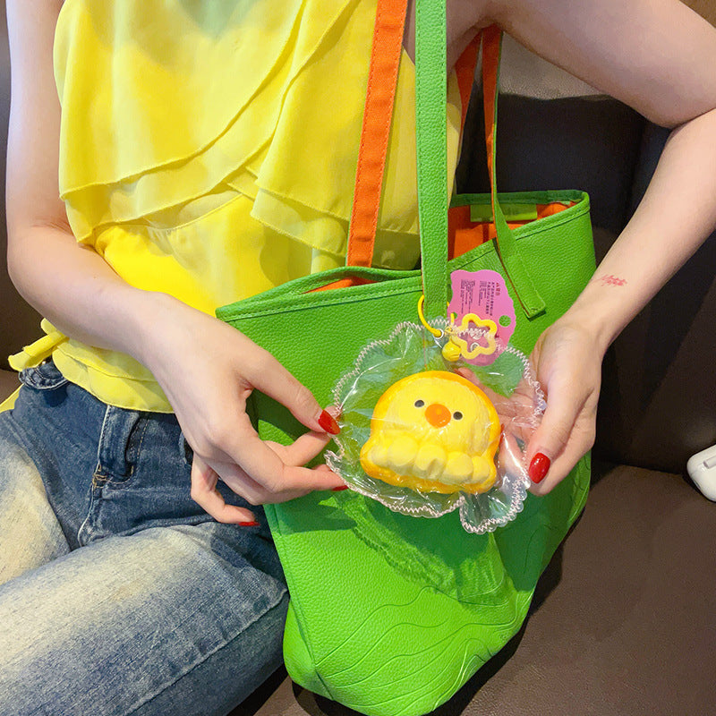 Slow-Rising Chick Octopus Bag Charm