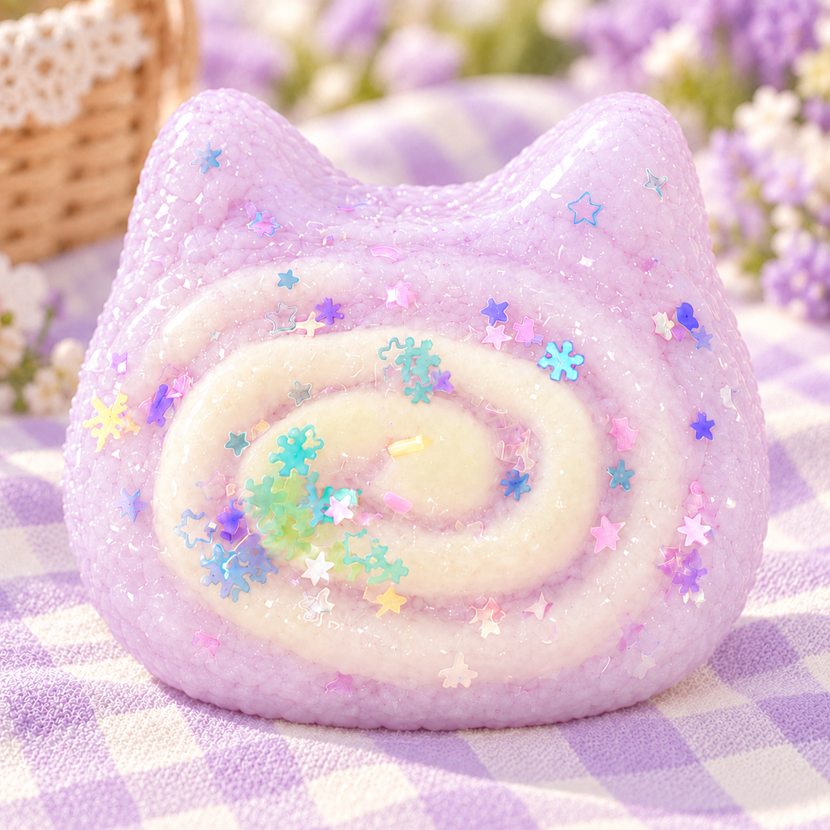 Purple Kitten Toast Squishy — product image