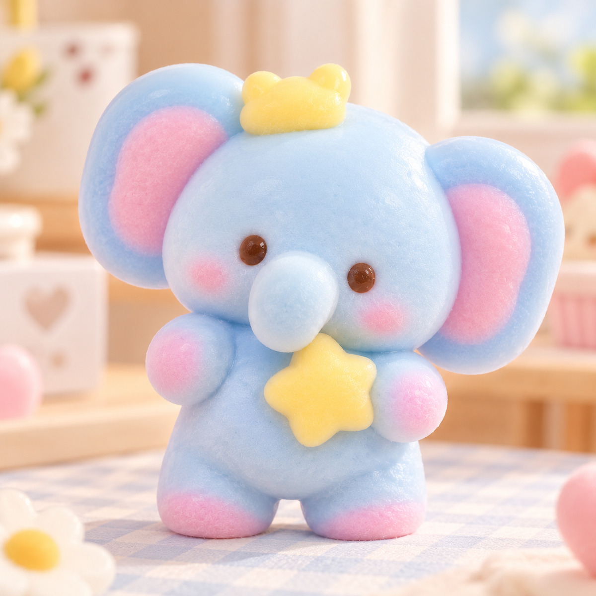 Silicone Cream-Texture Elephant Squishy