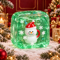 Green Ice Cube Santa Claus with Teacup Stress-Relief Squishy — product image