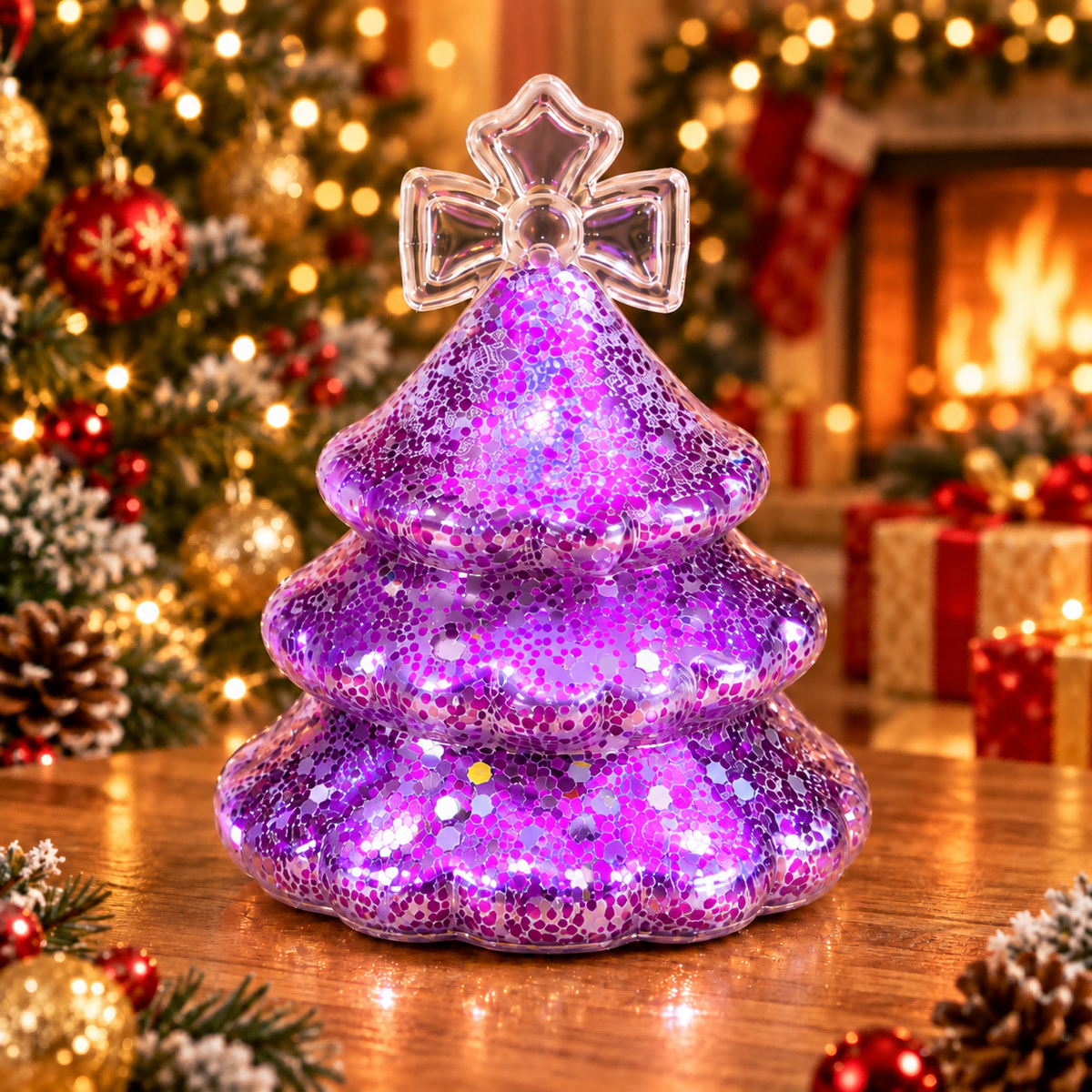 Violet Christmas Tree Stress-Relief Squishy — product image