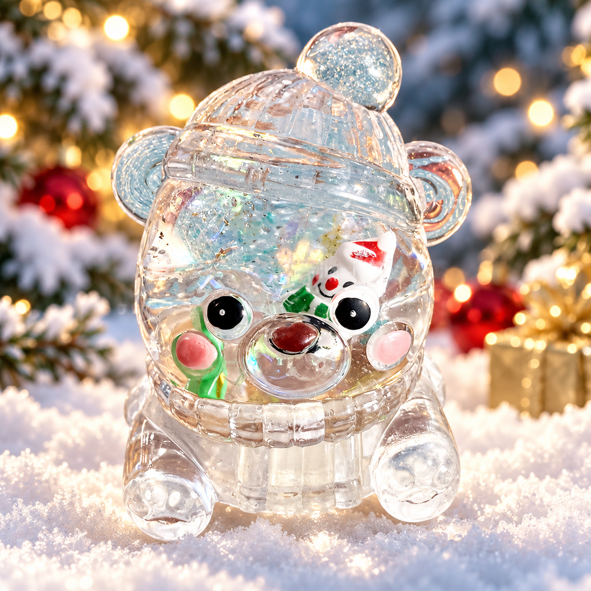 Frost White  Christmas Bear Squishy