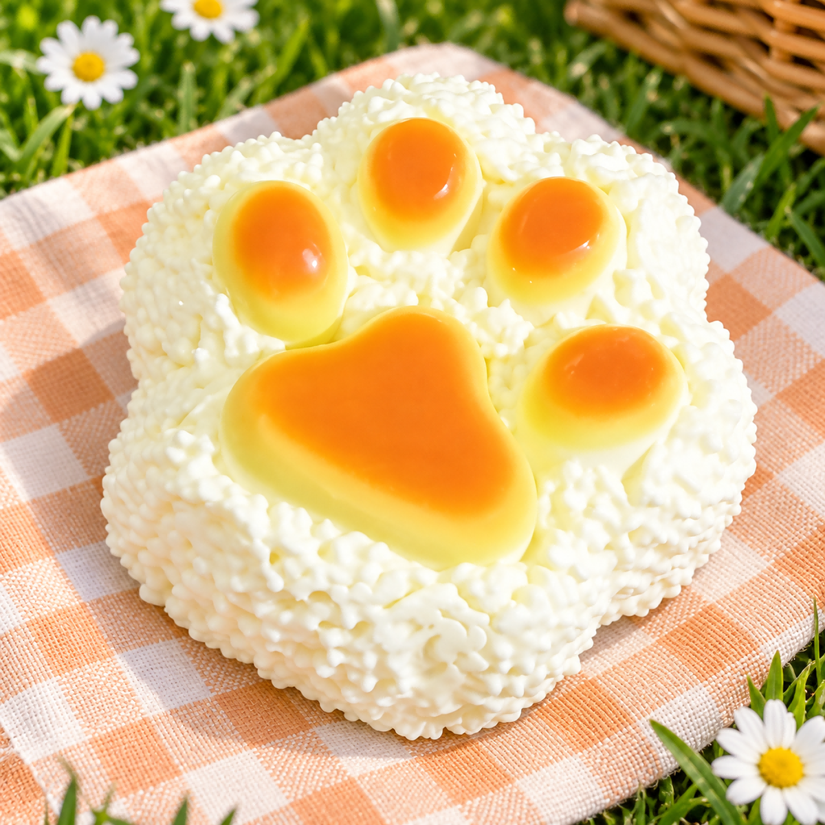 Rice Ball Cat Paw Squishy — product image