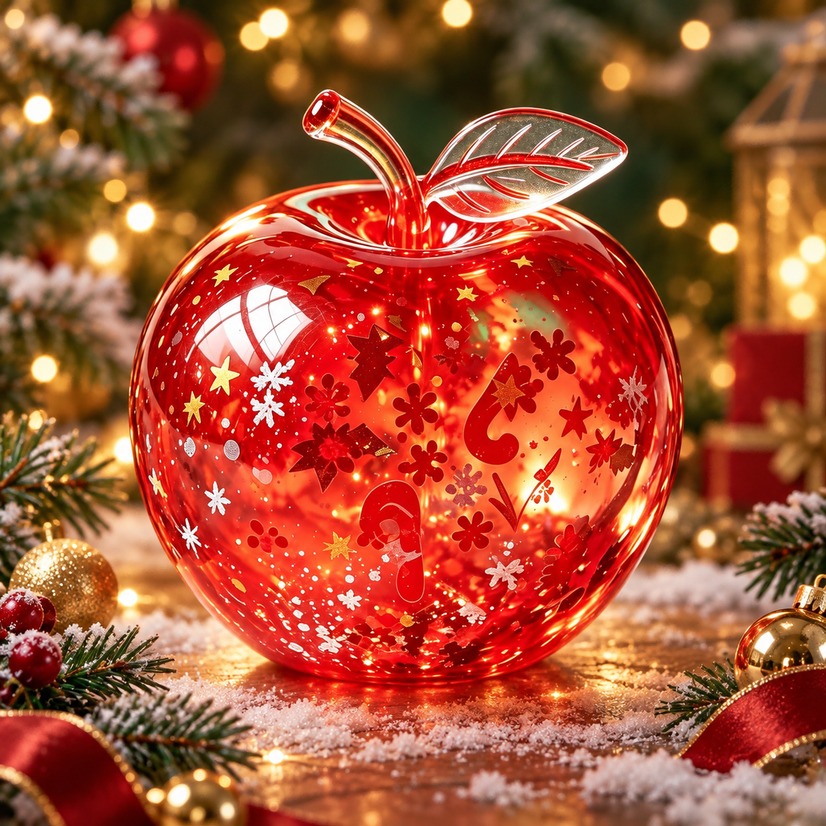 Gilded Red Starlight Lucky Apple Squishy — product image