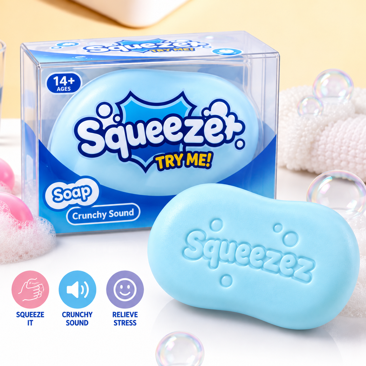 Crisp Building Blocks Simulated Soap Squeeze