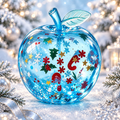 Icy Blue Snow Dream Apple Squishy — product image