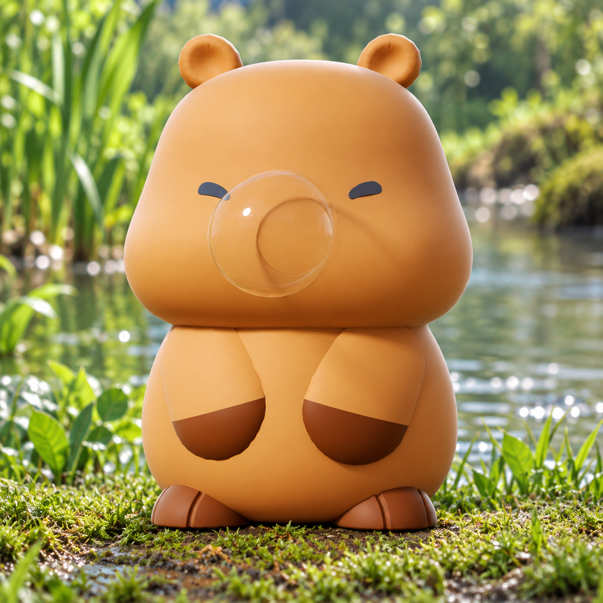Bubble-Blowing Capybara Squishy — product image