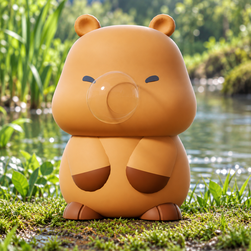 Bubble-Blowing Capybara Squishy — product image