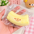 Super-soft Creamy Banana Bear Squishy