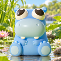Pop-Eyed Blue Hippo Squishy — product image