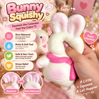 Lillian the Rabbit & Mummy Slow-Rise Squishy Toy