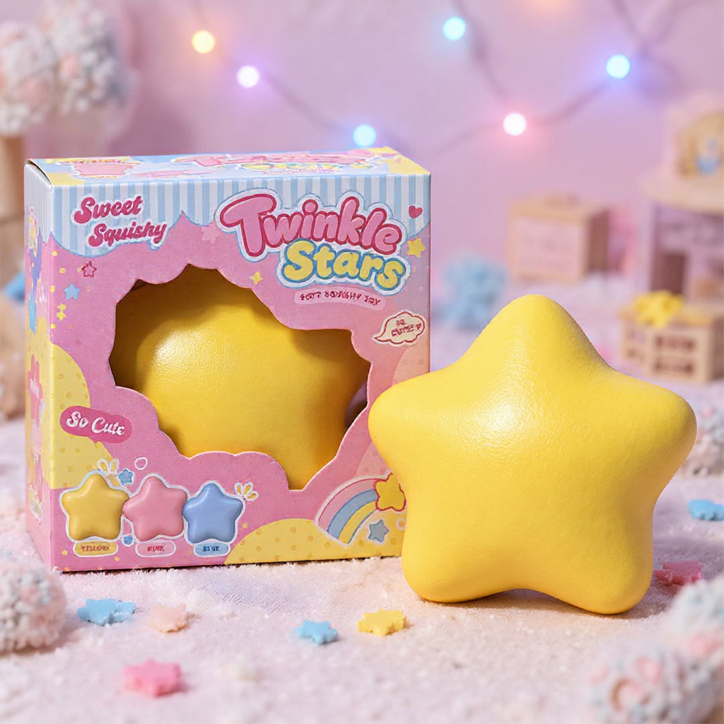 Simulated Star-Shaped Building Block Clay Fidget Toy