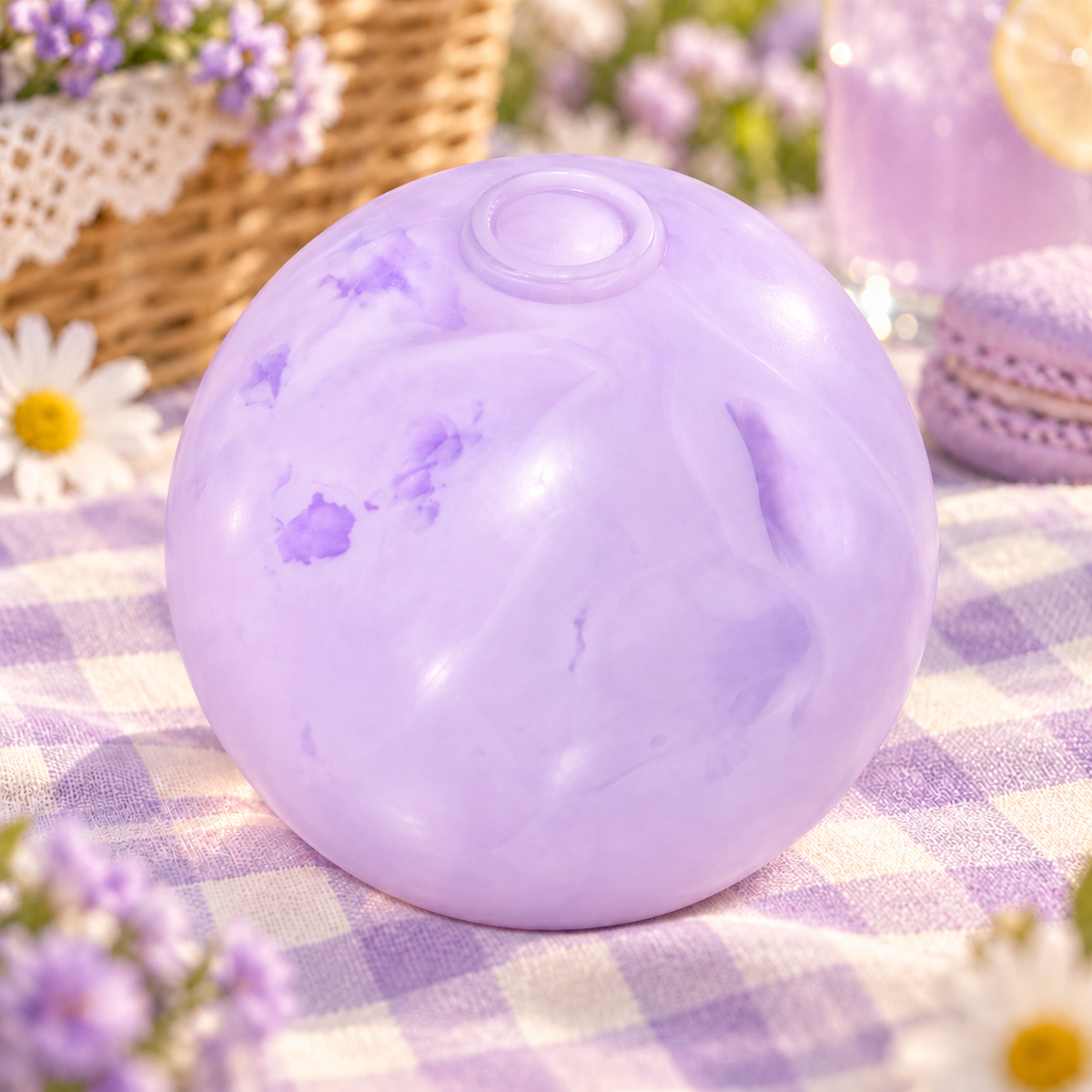 Taro Purple Sweet Potato Building Block Ball Squishy — product image