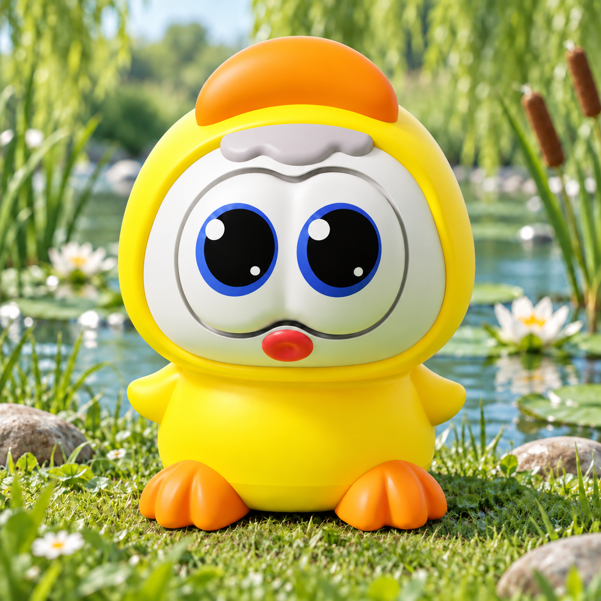 Pop-Eyed Yellow Duck Squishy — product image