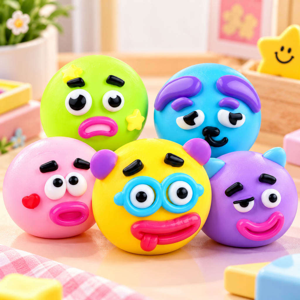 Playful Face-Changing Dog Ball