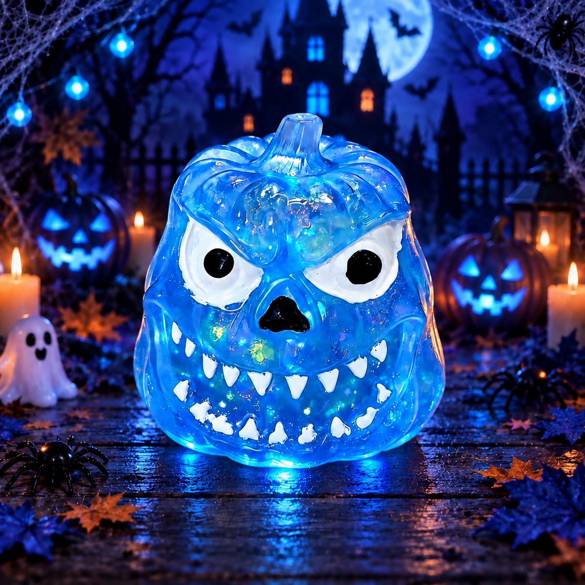 Blue Skull Pumpkin Squishy — product image