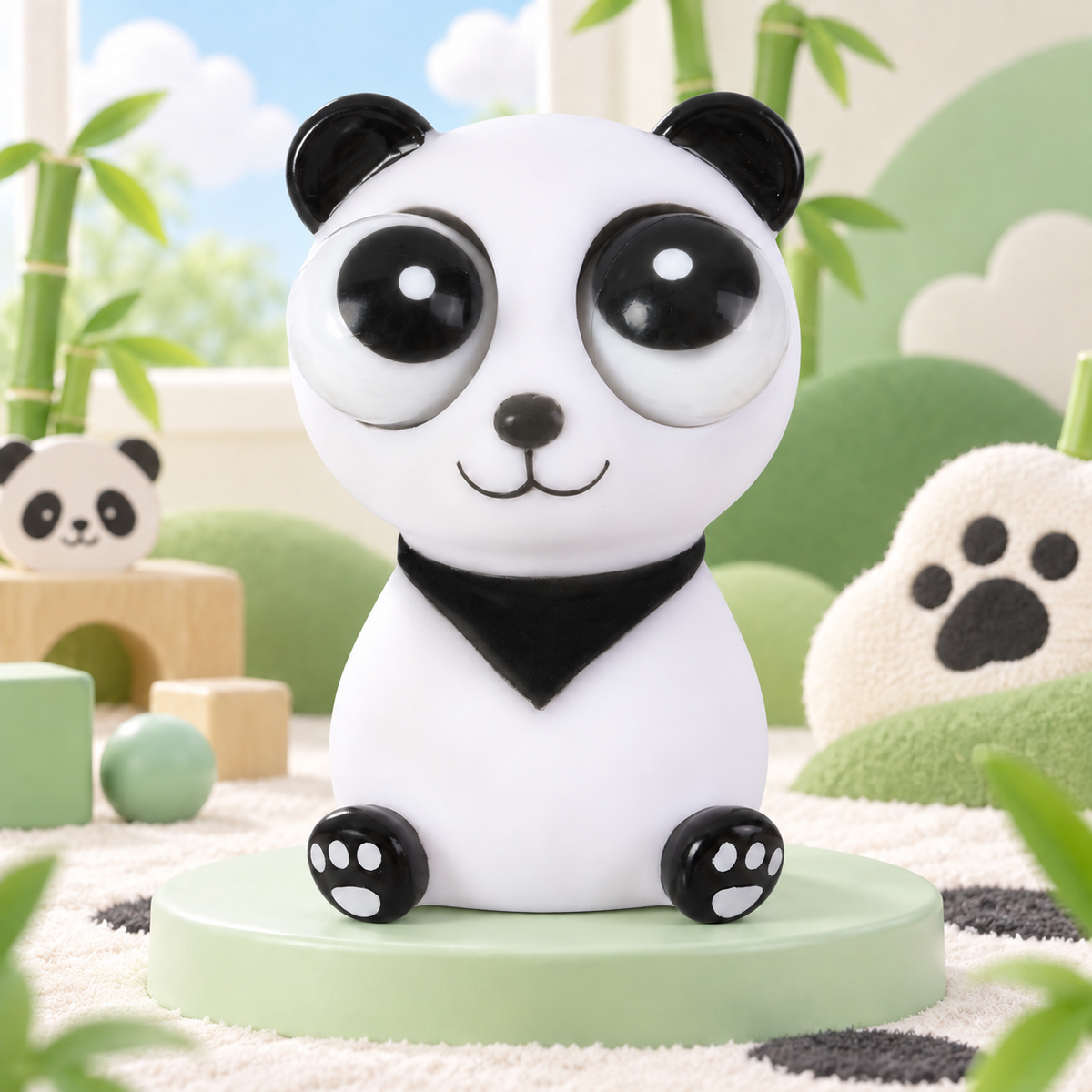 Pop-Eyed Panda Squishy — product image