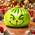 Winking Grinch Steamed Bun Stress-Relief Squishy — product image