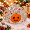Transparent Smiley Steamed Bun Squishy