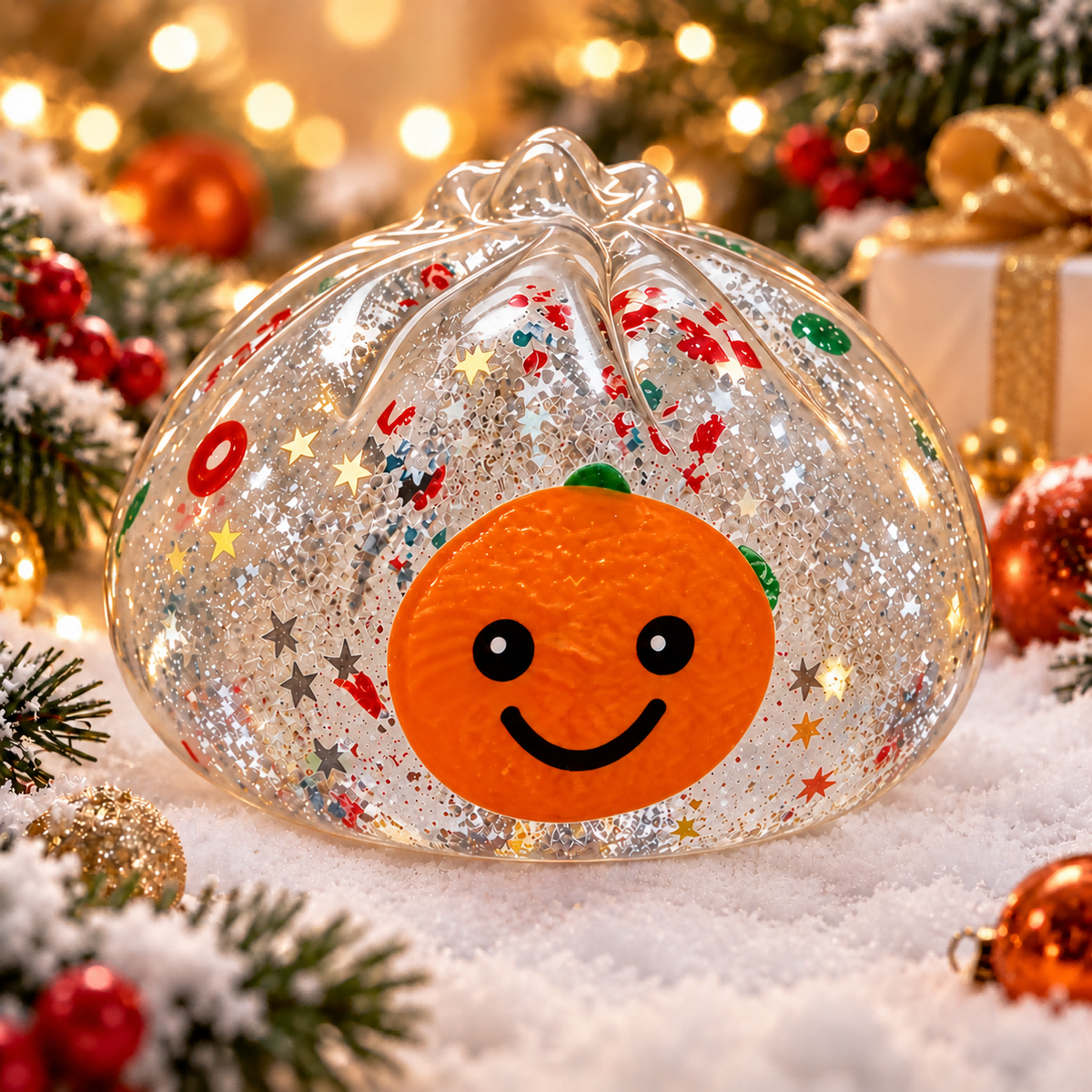 Transparent Smiley Steamed Bun Squishy