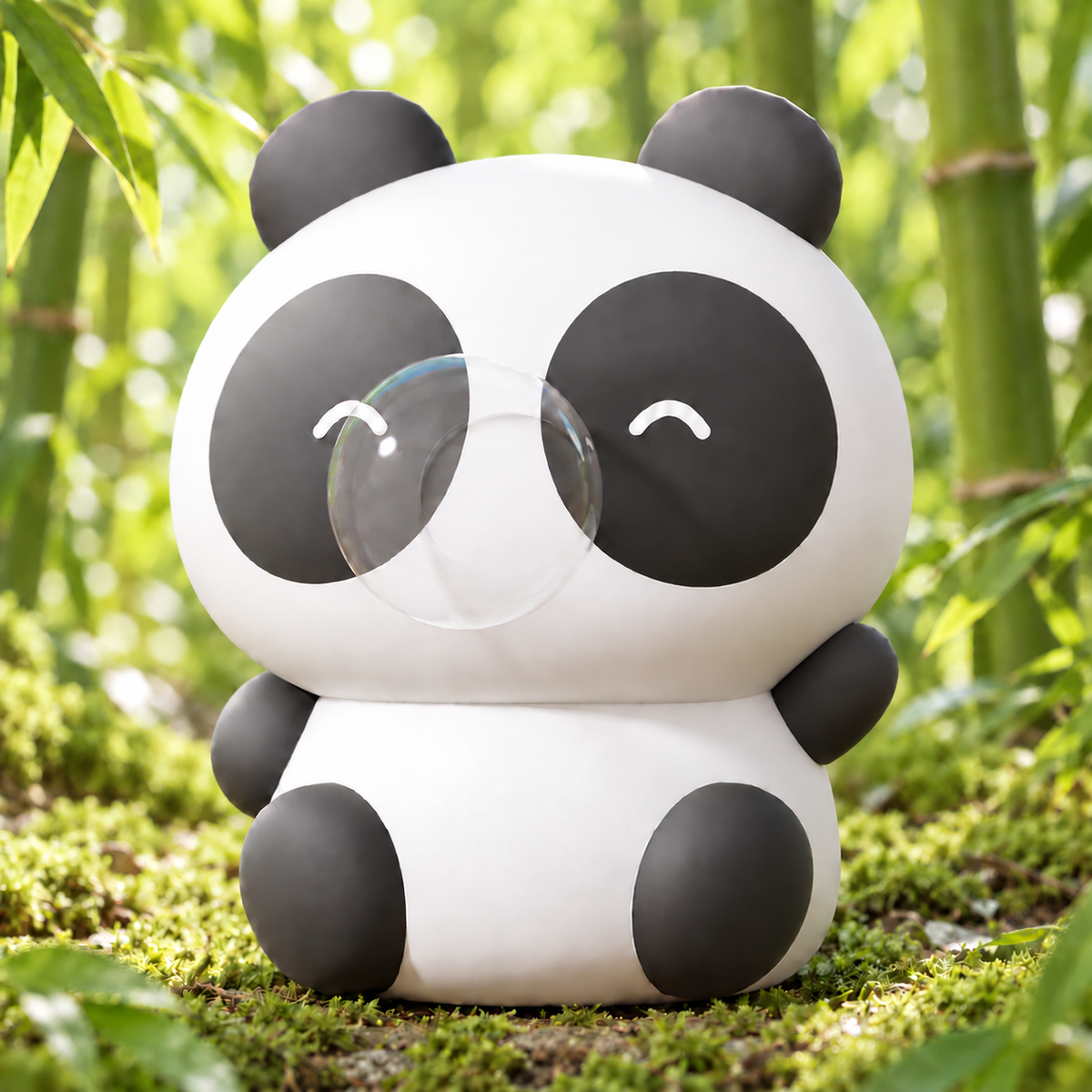 Bubble-Blowing Baby Panda Squishy — product image