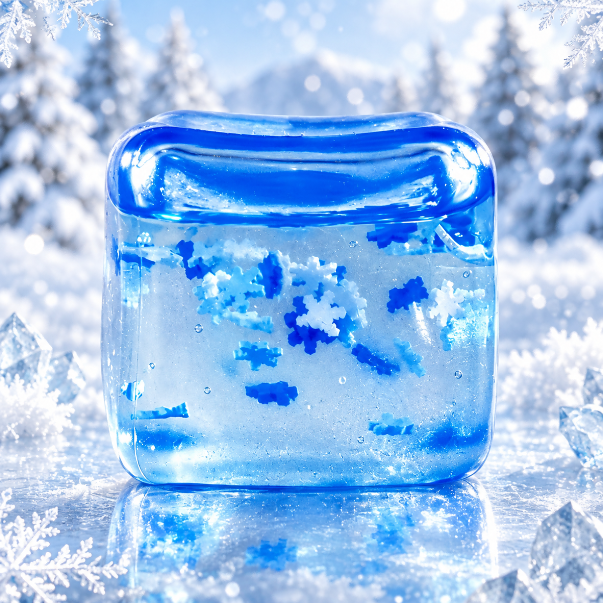 Snowflake Cube Malt Candy Squishy — product image