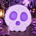 Purple Halloween Skull Squishy