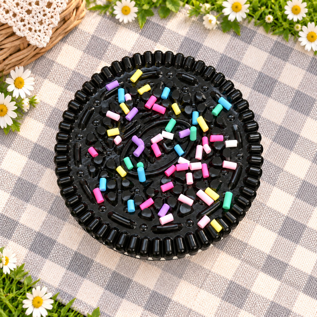 Dark Chocolate Cream Sandwich Cookie Squishy — product image