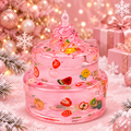 Pink Santa Claus Malt Candy Cake Stress-Relief Squishy — product image