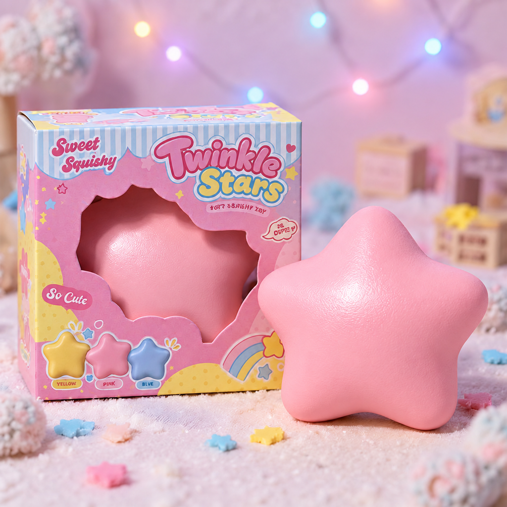Simulated Star-Shaped Building Block Clay Fidget Toy