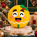 Yellow Christmas Happy-Face DIY Stress-Relief Squishy — product image
