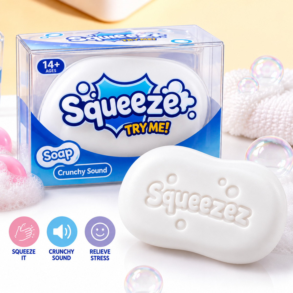 Crisp Building Blocks Simulated Soap Squeeze