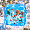 Christmas Blue Ice Cube Squishy