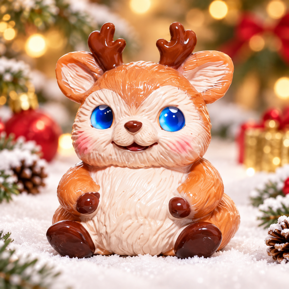 Cartoon Reindeer Squishy