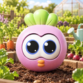 Pop-Eyed Purple Radish Squishy — product image