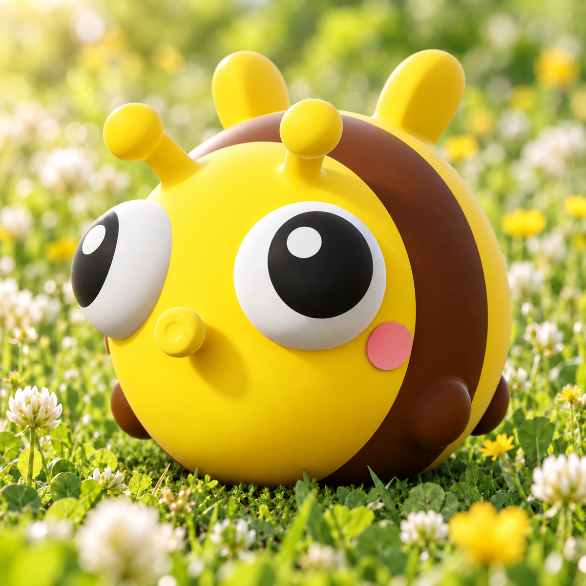 Pop-Eyed Yellow Bee Squishy — product image