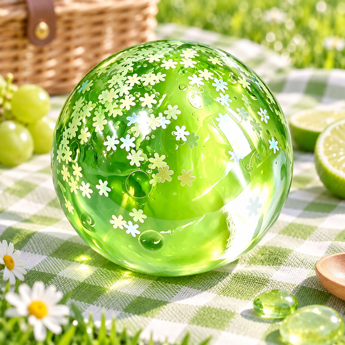 Green Grape Popping Boba Handmade Ball Squishy — product image