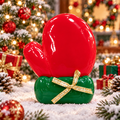 Christmas Green Glove with Red Palm Squishy
