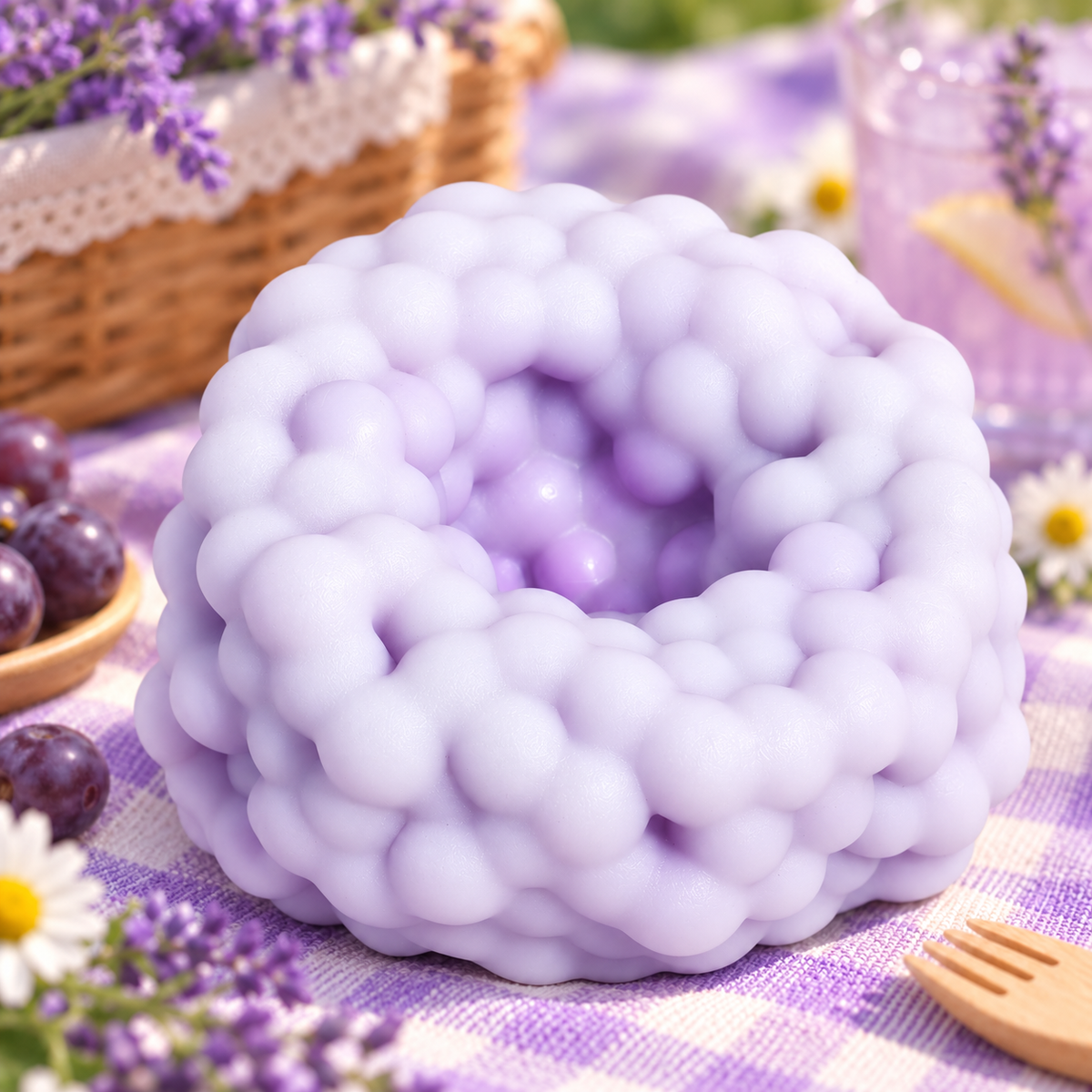 Taro Purple Rattle Ball Squishy — product image