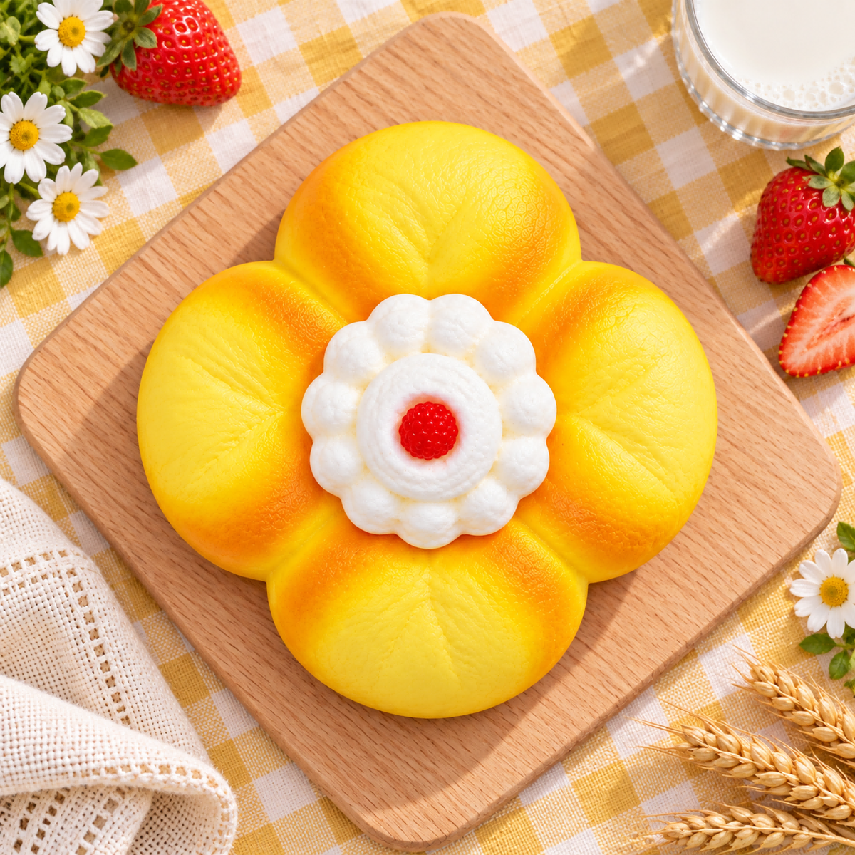 Raspberry Flower Squishy — product image