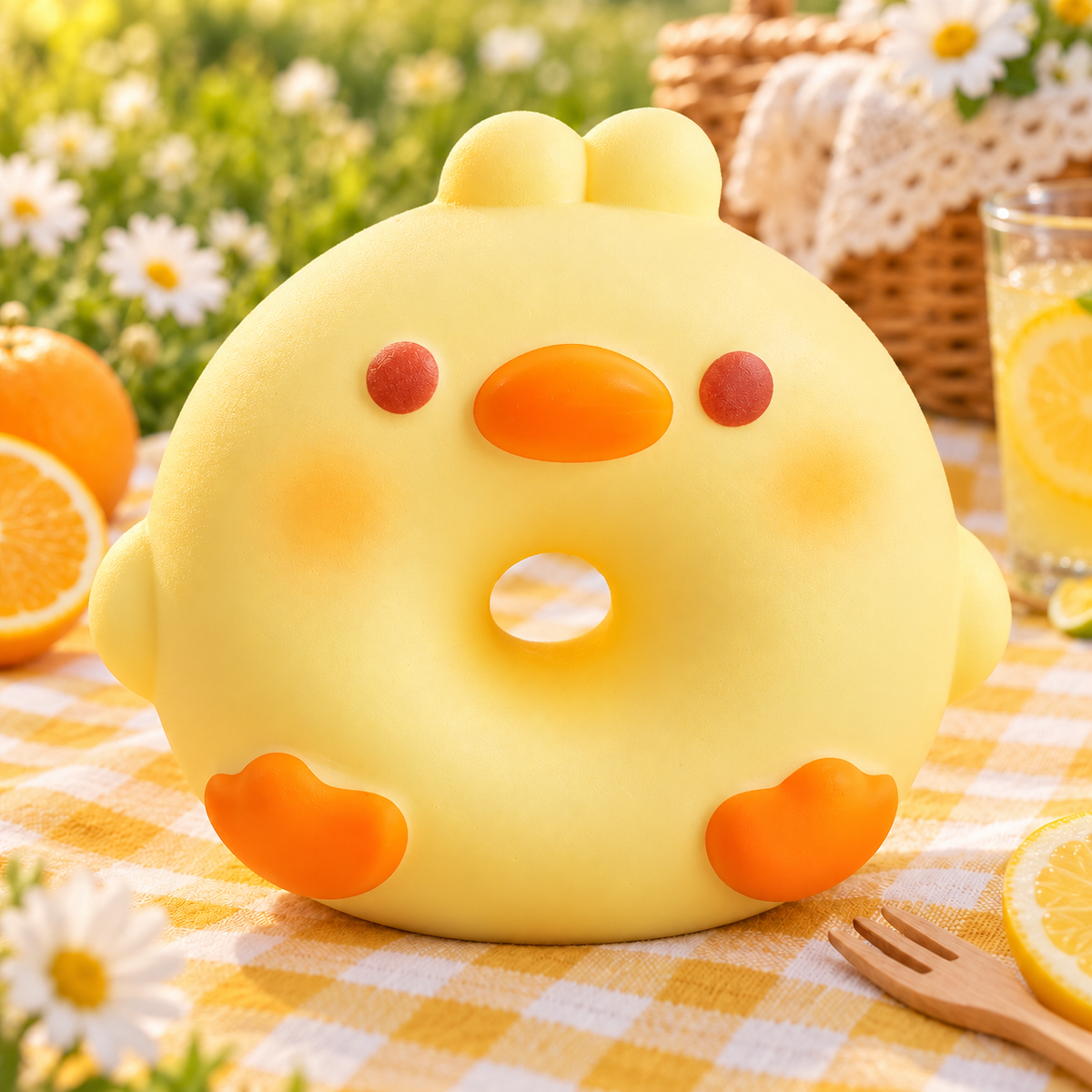 Yellow Duck Bagel Squishy — product image