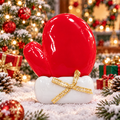 Christmas White Glove with Red Palm Squishy