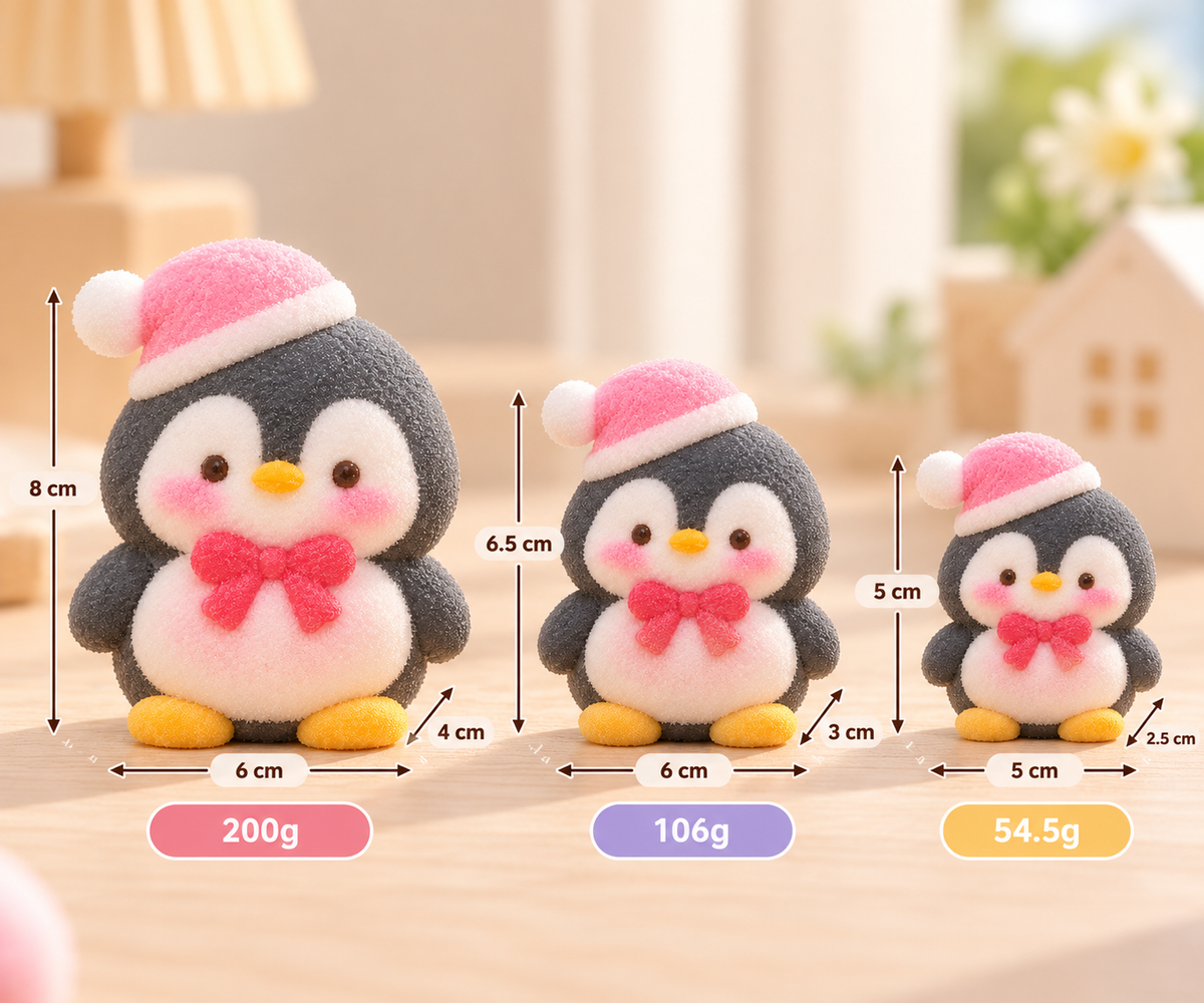Silicone Cream-Texture Penguin Squishy
