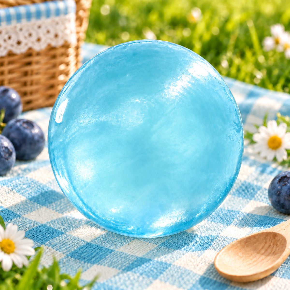 Transparent Blue Handmade Ball Squishy — product image