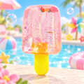 Gold-Glitter Pink Popsicle Squishy — product image