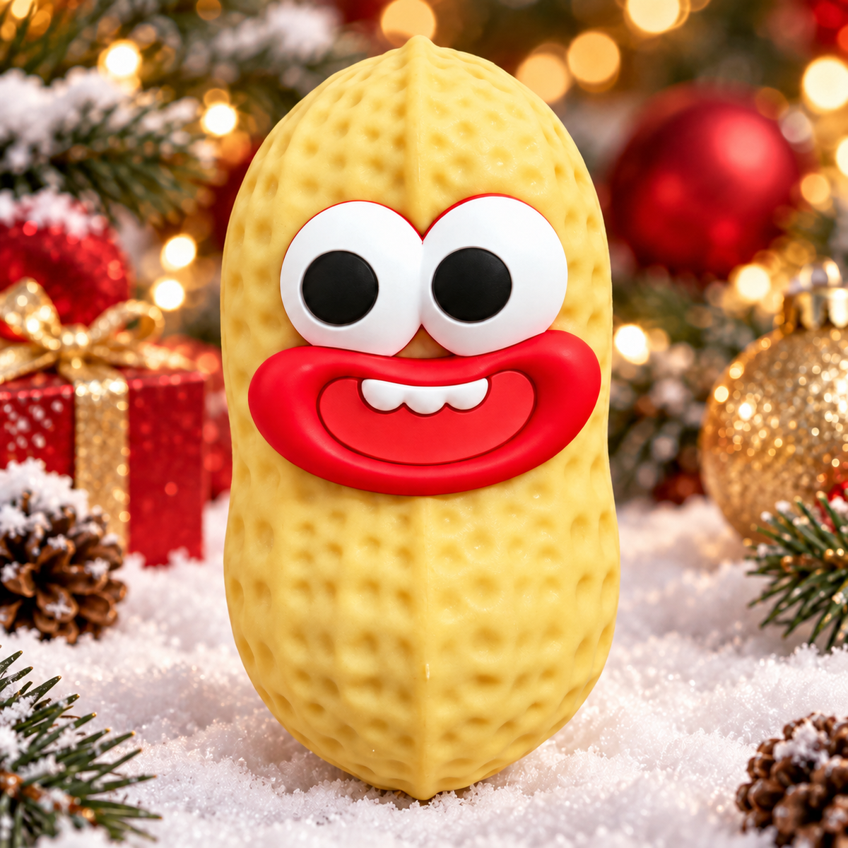 Eye-Catching Red Peanut Squishy