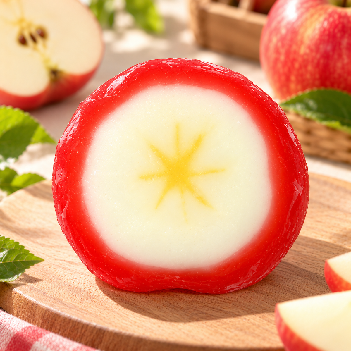Realistic Crispy Apple Slice Squishy